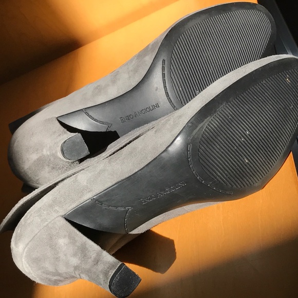 Enzo Angiolini™ Gray Suede Booties - Picture 5 of 7